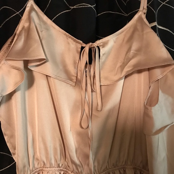 Champagne Satin Romper - Picture 3 of 8